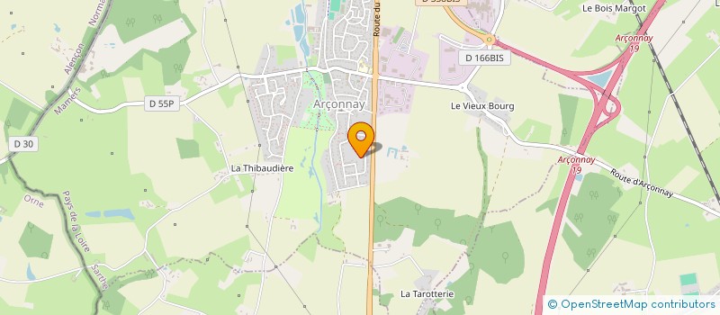 localisation de l'entreprise ASSOCIATION SPORTIVE LES SAULES  ARCONNAY