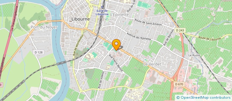 localisation de l'entreprise ASSOCIATION SPORTIVE LIBOURNAISE à LIBOURNE