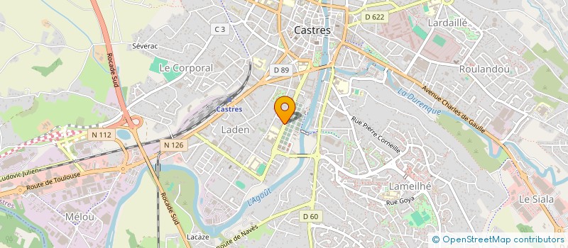 localisation de l'entreprise ASSOCIATION SPORTIVE LP LE SIDOBRE  CASTRES