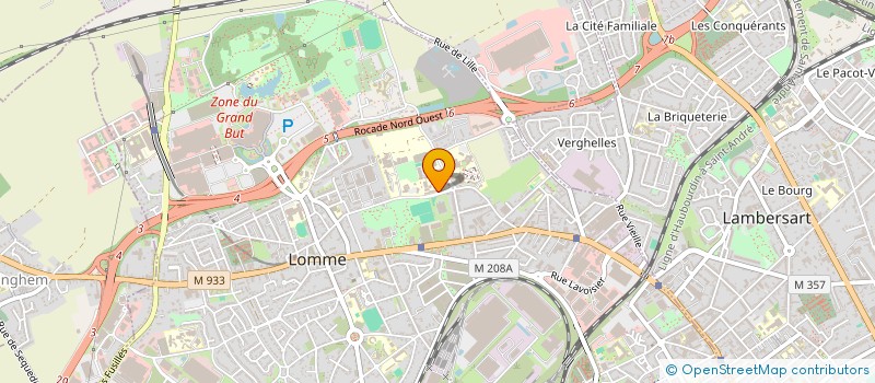 localisation de l'entreprise ASSOCIATION SPORTIVE LP SONIA DELAUNAY  LILLE