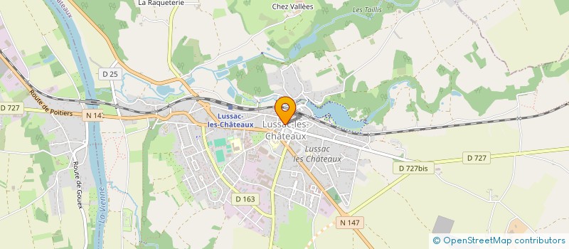 localisation de l'entreprise ASSOCIATION SPORTIVE LUSSACOISE  LUSSAC-LES-CHATEAUX