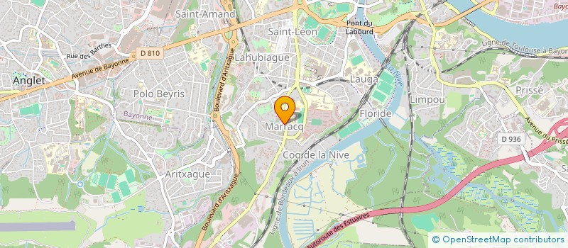 localisation de l'entreprise ASSOCIATION SPORTIVE LYCEE LARGENTE à BAYONNE