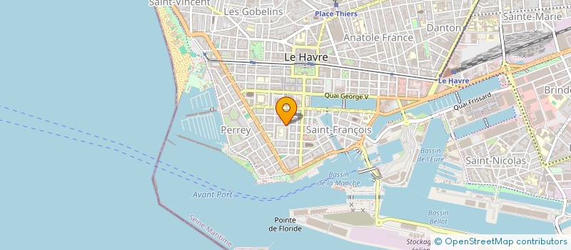 localisation de l'entreprise ASSOCIATION SPORTIVE LYCEE PORTE OCEANE  LE HAVRE