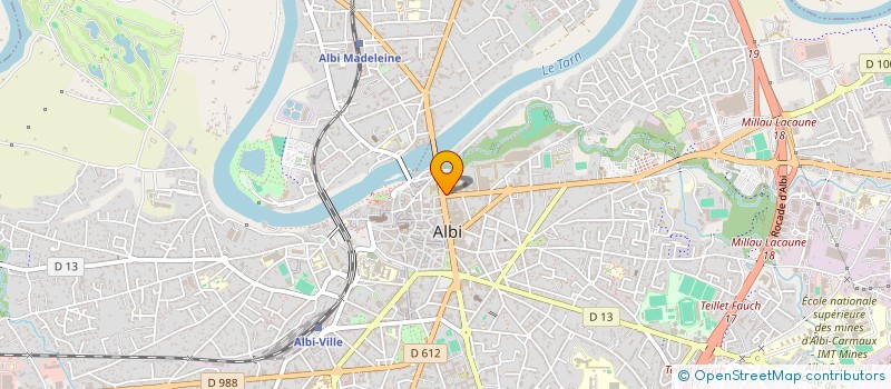 localisation de l'entreprise ASSOCIATION SPORTIVE LYCEE PRIVE SAINT DOMINIQUE à ALBI