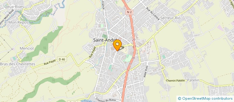 localisation de l'entreprise ASSOCIATION SPORTIVE LYCEE PROFESSIONNEL JEAN PERRIN  SAINT-ANDRE