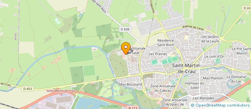 localisation de l'entreprise ASSOCIATION SPORTIVE LYCEE SAINT-CHARLES à SAINT-MARTIN-DE-CRAU