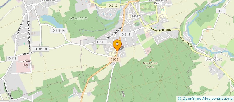 localisation de l'entreprise ASSOCIATION SPORTIVE LYCEENNE à ANET