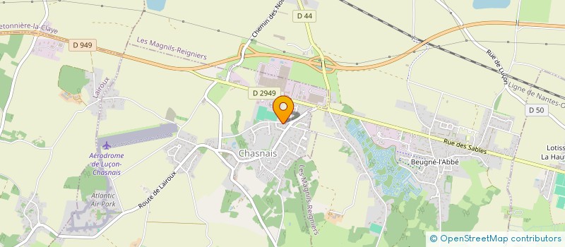 localisation de l'entreprise ASSOCIATION SPORTIVE MAGNILS CHASNAIS  CHASNAIS