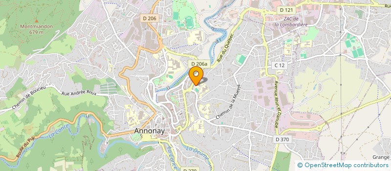 localisation de l'entreprise ASSOCIATION SPORTIVE MARC SEGUIN  ANNONAY