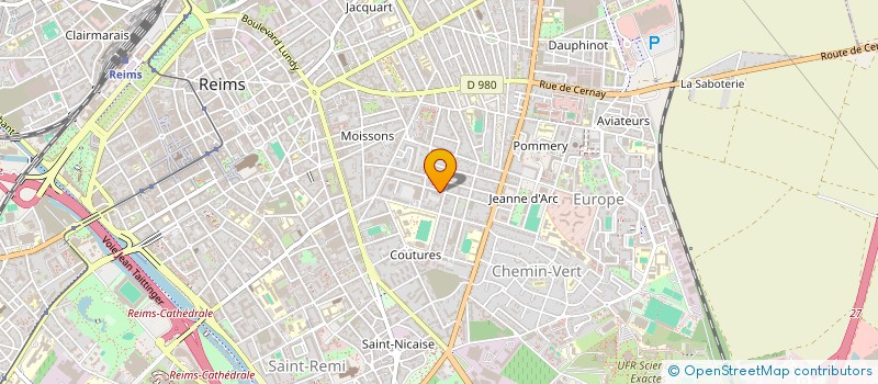 localisation de l'entreprise ASSOCIATION SPORTIVE MARNAISE INDIGO FUTSAL  REIMS