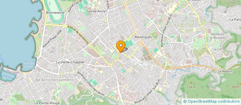 localisation de l'entreprise ASSOCIATION SPORTIVE MARSEILLE SUD  MARSEILLE