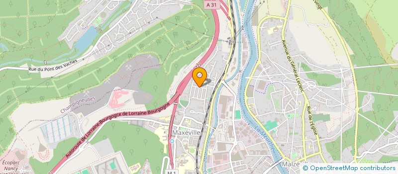 localisation de l'entreprise ASSOCIATION SPORTIVE MAXEVILLE HANDBALL (ASM)  MAXEVILLE