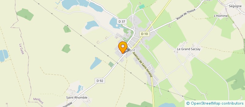 localisation de l'entreprise ASSOCIATION SPORTIVE  MEILLANTAISE FOOTBALL CLUB (ASM)  MEILLANT