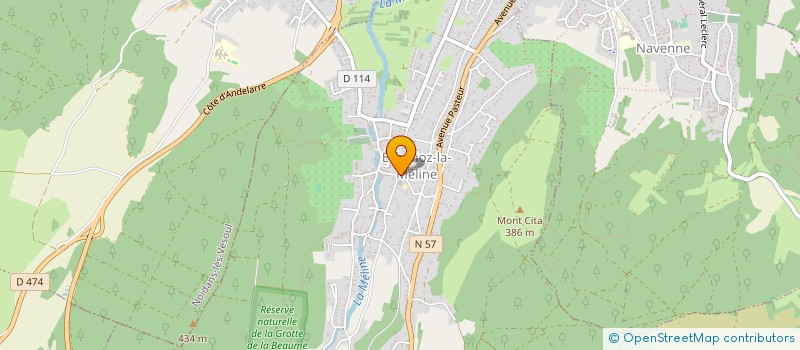 localisation de l'entreprise ASSOCIATION SPORTIVE MELINOISE  ECHENOZ-LA-MELINE