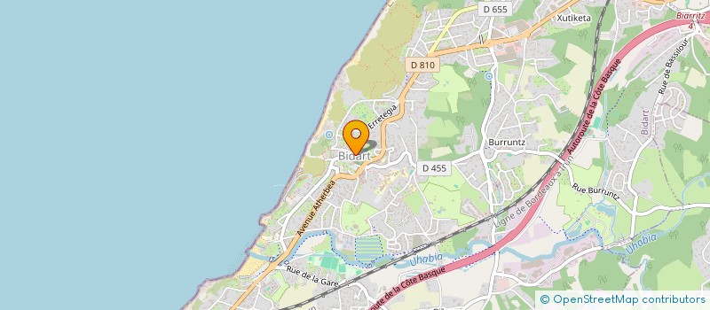 localisation de l'entreprise ASSOCIATION SPORTIVE MENDITALDE  BIDART