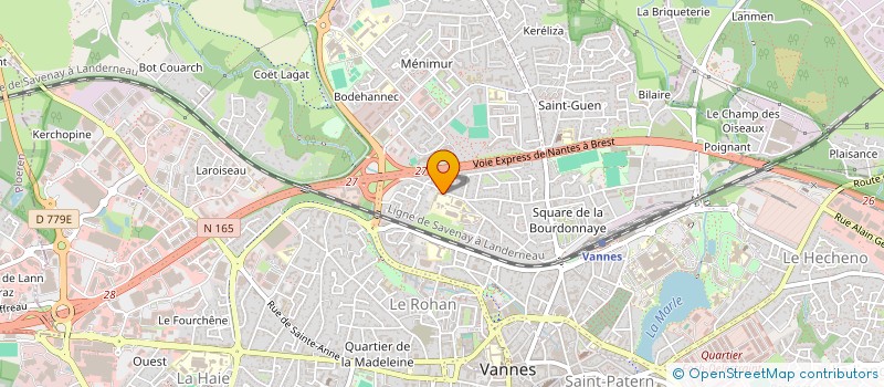 localisation de l'entreprise ASSOCIATION SPORTIVE MERICI 56 à VANNES