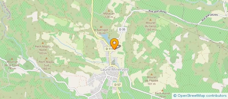 localisation de l'entreprise ASSOCIATION SPORTIVE MERINVILLOISE  LAURE-MINERVOIS