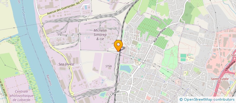 localisation de l'entreprise ASSOCIATION SPORTIVE MICHELIN - ASM à BASSENS