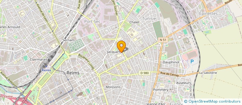 localisation de l'entreprise ASSOCIATION SPORTIVE MMA FIGHT GRAPPLING  REIMS