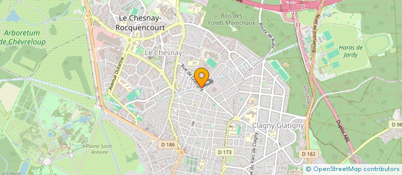 localisation de l'entreprise ASSOCIATION SPORTIVE MOLIERE  LE CHESNAY-ROCQUENCOURT