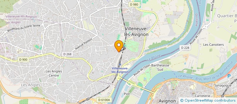 localisation de l'entreprise ASSOCIATION SPORTIVE MONTAUT SPORT.  VILLENEUVE-LES-AVIGNON