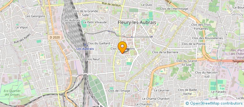 localisation de l'entreprise ASSOCIATION SPORTIVE MULTISPORT 45  FLEURY-LES-AUBRAIS