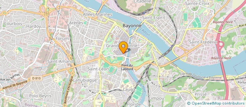 localisation de l'entreprise ASSOCIATION SPORTIVE MUSCULAIRE à BAYONNE
