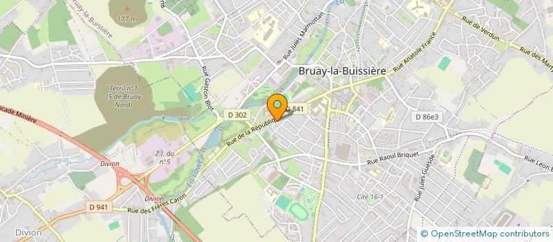 localisation de l'entreprise ASSOCIATION SPORTIVE NATION JEUNES à BRUAY-LA-BUISSIERE