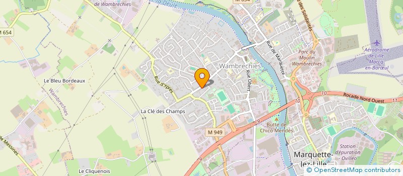 localisation de l'entreprise ASSOCIATION SPORTIVE NATURE COHESION FAMILLE  WAMBRECHIES