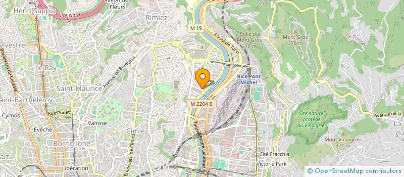 localisation de l'entreprise ASSOCIATION SPORTIVE NICOISE à NICE