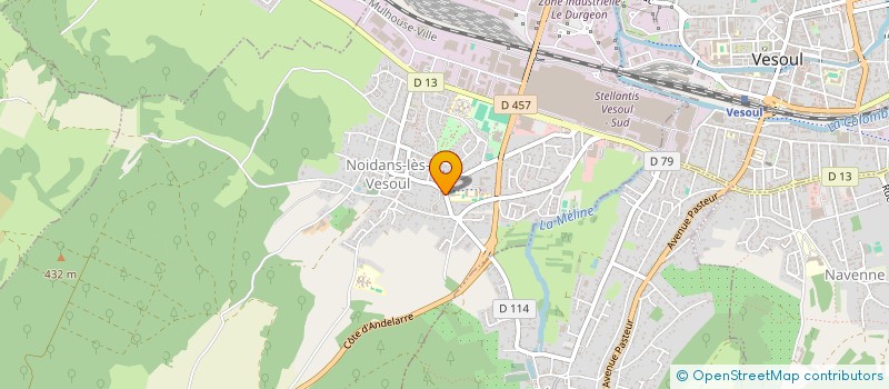 localisation de l'entreprise ASSOCIATION SPORTIVE NOIDANAISE MULTISPORT ET CULTURELLE  NOIDANS-LES-VESOUL