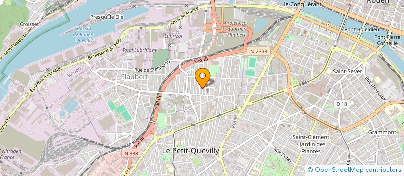 localisation de l'entreprise ASSOCIATION SPORTIVE NORMANDIE FUTSAL  LE PETIT-QUEVILLY