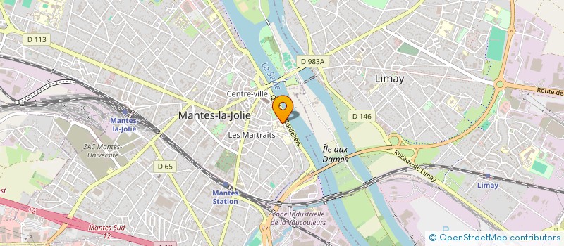 localisation de l'entreprise ASSOCIATION SPORTIVE NOTRE DAME  MANTES-LA-JOLIE