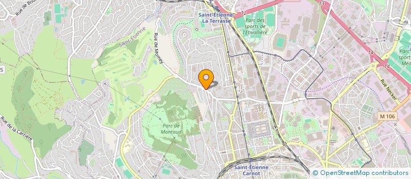 localisation de l'entreprise ASSOCIATION SPORTIVE NOTRE DAME D'ESPERANCE  SAINT-ETIENNE