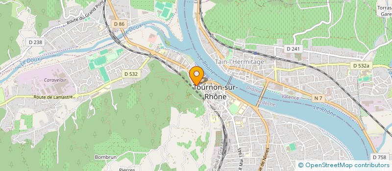 localisation de l'entreprise ASSOCIATION SPORTIVE NOTRE DAME DE TOURNON à TOURNON-SUR-RHONE