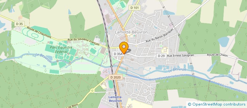 localisation de l'entreprise ASSOCIATION SPORTIVE NOUAN LAMOTTE  LAMOTTE-BEUVRON