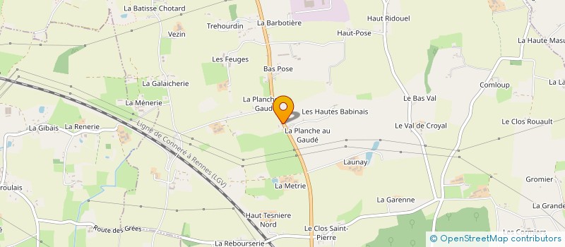 localisation de l'entreprise ASSOCIATION SPORTIVE NOYALAISE DE BADMINTON  NOYAL-SUR-VILAINE