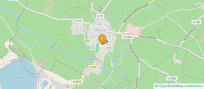 localisation de l'entreprise ASSOCIATION SPORTIVE OLONZAC MINERVOIS  OLONZAC