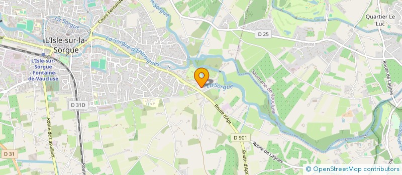 localisation de l'entreprise ASSOCIATION SPORTIVE OLYMPIQUE MEDICAL  L'ISLE-SUR-LA-SORGUE