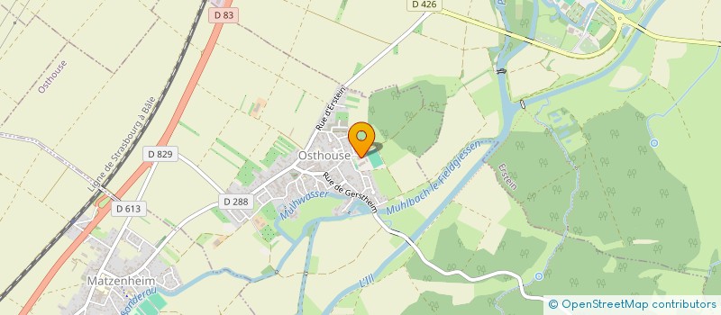 localisation de l'entreprise ASSOCIATION SPORTIVE OSTHOUSE  OSTHOUSE