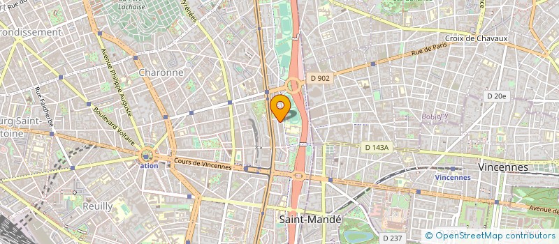 localisation de l'entreprise ASSOCIATION SPORTIVE PAGANINI  PARIS