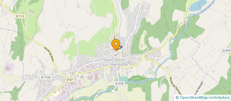 localisation de l'entreprise ASSOCIATION SPORTIVE PENDILLON  SAINT-DONAT-SUR-L'HERBASSE