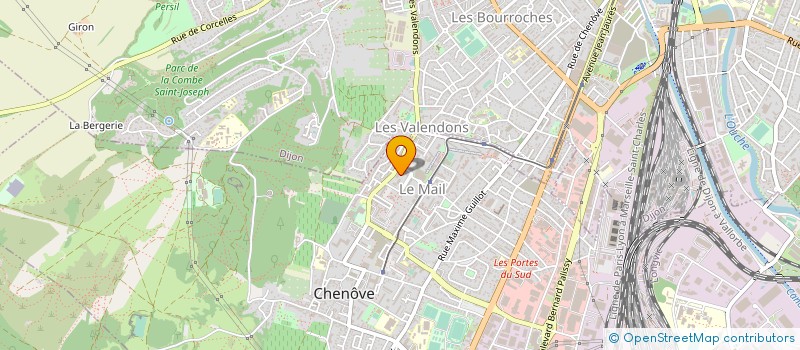 localisation de l'entreprise ASSOCIATION SPORTIVE PETANQUE CLUB DIJONNAISE à CHENOVE