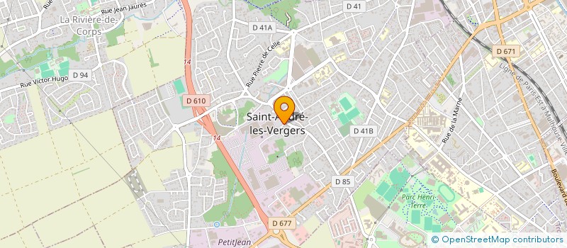 localisation de l'entreprise ASSOCIATION SPORTIVE PETITJEAN CYCLO à SAINT-ANDRE-LES-VERGERS
