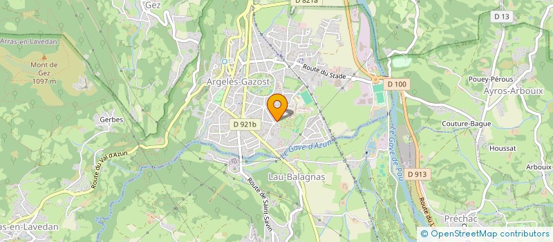 localisation de l'entreprise ASSOCIATION SPORTIVE PIERRE DE COUBERTIN LYCEE RENE BILLERES ARGELES-GAZOST à ARGELES-GAZOST