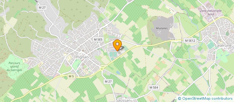 localisation de l'entreprise ASSOCIATION SPORTIVE PIGNAN à PIGNAN