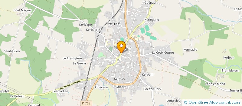 localisation de l'entreprise ASSOCIATION SPORTIVE PLUVIGNOISE  PLUVIGNER