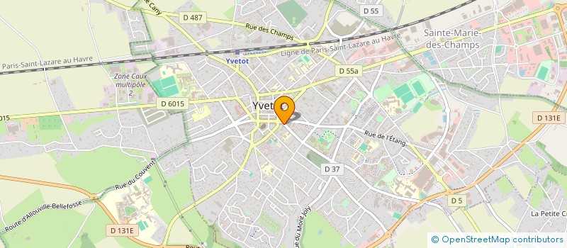 localisation de l'entreprise ASSOCIATION SPORTIVE POLICE MUNICIPALE D'YVETOT (ASPMY)  YVETOT