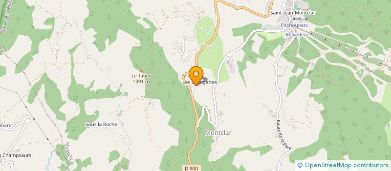 localisation de l'entreprise ASSOCIATION SPORTIVE POLICE MUNICIPALE SKI ET DISCIPLINES ASSOCIES  MONTCLAR