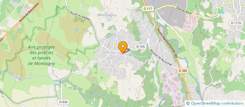 localisation de l'entreprise ASSOCIATION SPORTIVE PRACTICE GOLF MONTAGNY  MONTAGNY